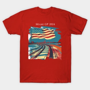 2024 Miami Grand Prix F1 T-Shirt - Merchandise | Unique F1 Tracks Design | Limited Edition | Perfect Gift for Miami F1 Fans T-Shirt